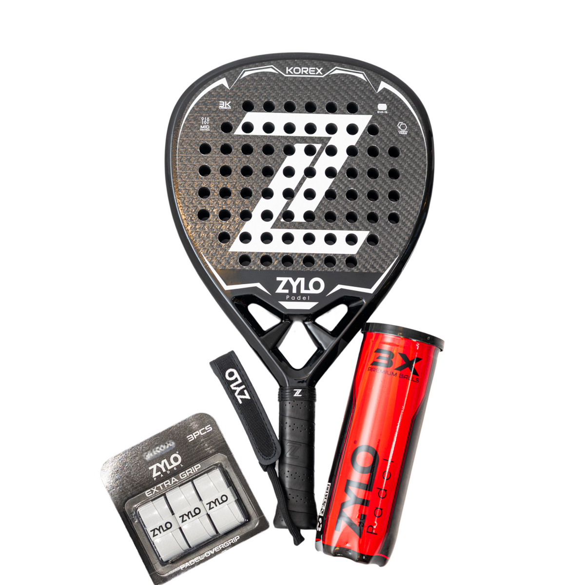 ZYLO KOREX Essential Set - Black – Zylo Padel
