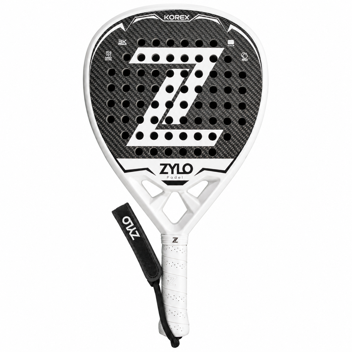 KOREX white padel racket
