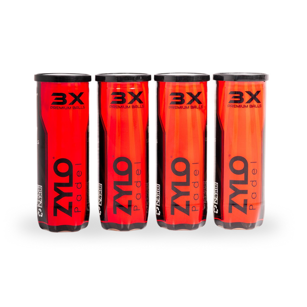 Zylo Premium Padel Balls - 4 Tubes