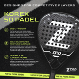 KOREX black padel racket, image 2