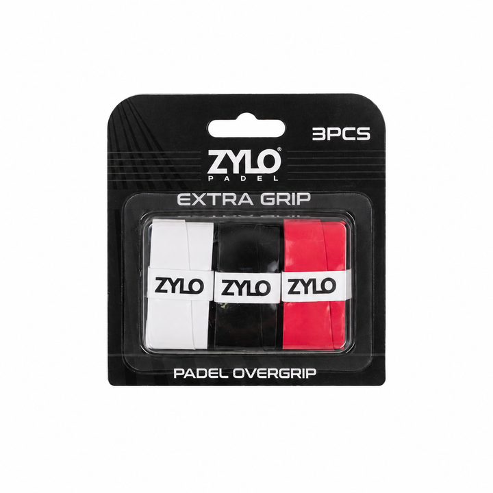 ZYLO Padel Overgrip - Red, White & Black